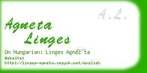 agneta linges business card